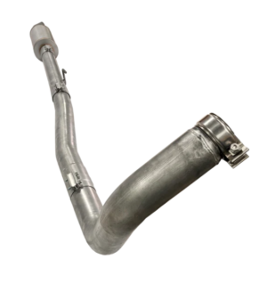 FLO~PRO | 4″ Turbo Back Race Pipe | 2023-2025 Ford 6.7L Powerstroke – Cab & Chassis with Muffler | #421043